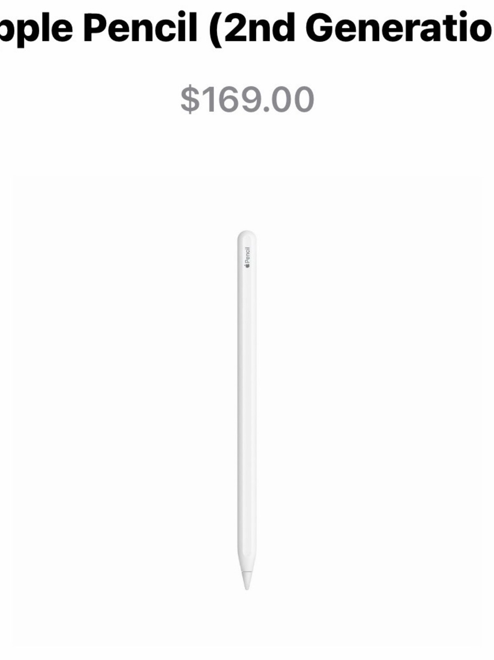 Apple Pencil (2nd Generation) - White